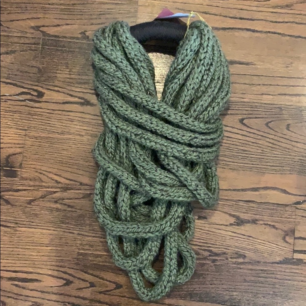 Huge oversized hand knit scarf!!